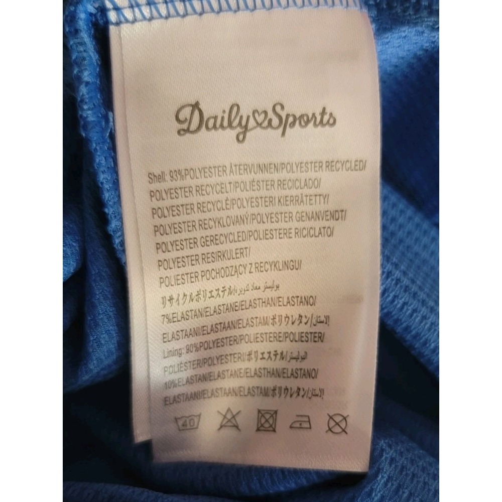 Daily Sports Sweden Tennis Dress Women's Large Blue Golf Athleisure Shorts Set - Picture 15 of 15